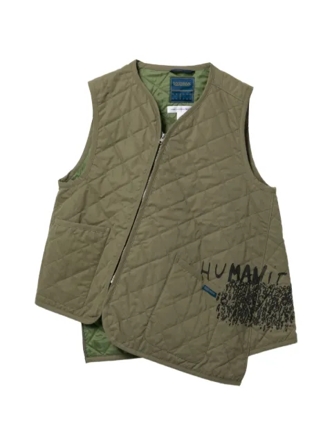 Comme Des Garçons Shirt quilted zipped gilets Green CGXVCFQJ523MQGRX00M