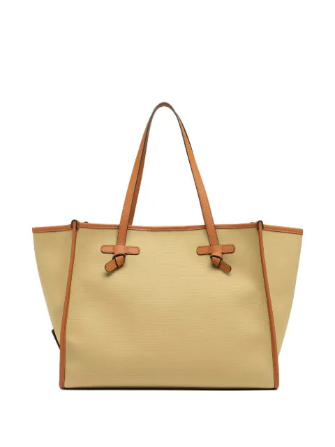 MARCELLA CLUB Marcella leather-trim tote bag Neutrals BS6850COMMCNVSE098