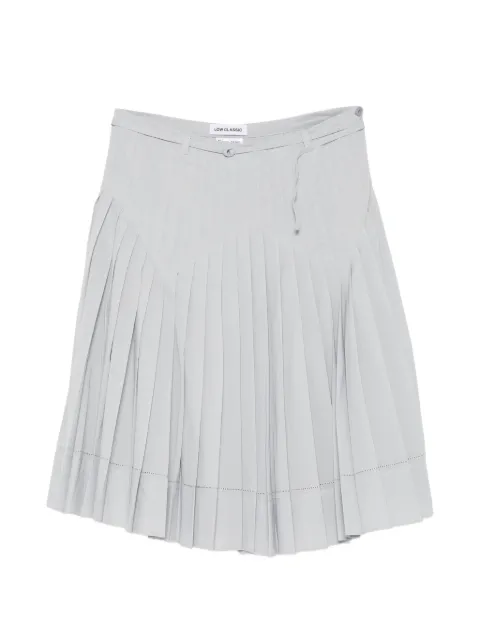Low Classic pleated midi skirt Blue LW265SK03BL