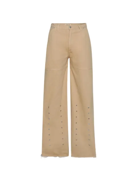 astrum rivet frayed jeans Neutrals AHSS26TR03