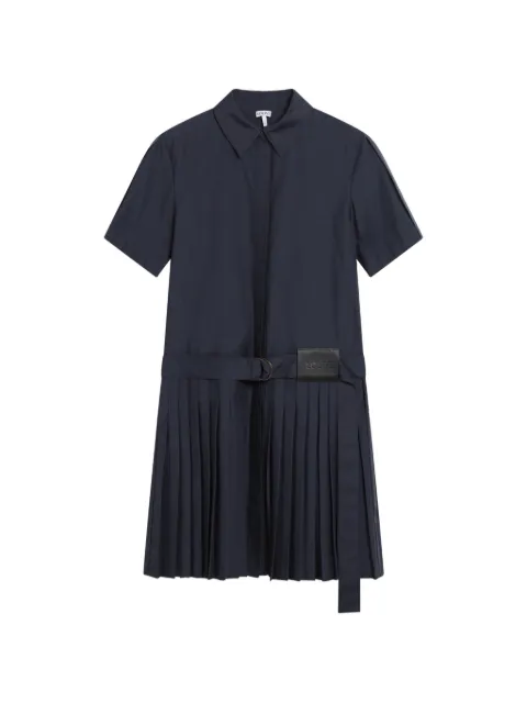 LOEWE pleated mini dress Blue S359Y09XKP