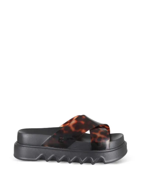 Melissa tortoiseshell-effect crossover sandals White 38073BU39802064098