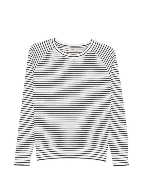 Herno striped long-sleeve top White JG000311D520561092