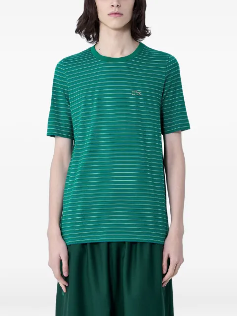 Lacoste striped T-shirt Green TH2560QIU