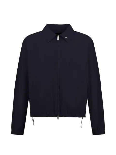Laminar crinkle zipped jacket Blue GI00196UL128279201