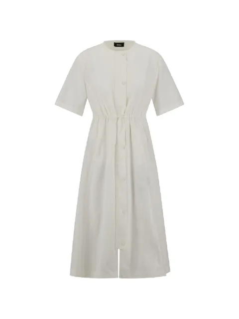 Laminar short-sleeves midi dress White AB00011DL13285