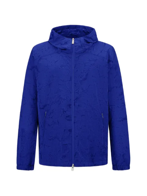 Laminar water jacquard hooded jacket Blue GI00215UL12855J9252