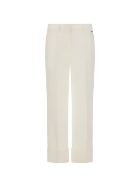 Herno pressed crease turn-ups trousers White PT000203D171571100