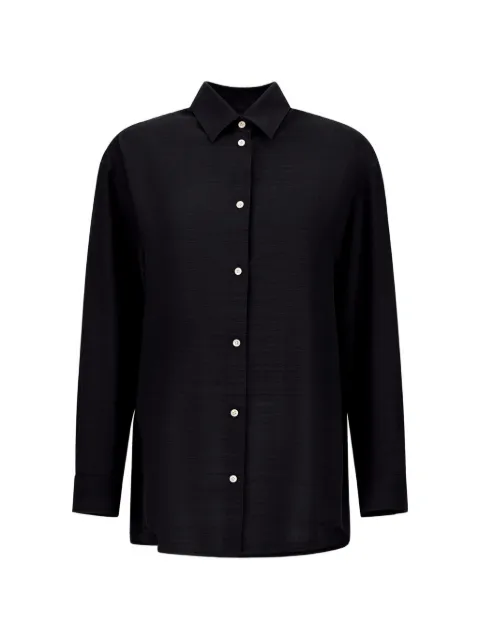 Herno textured shirt Black CM000039D12876