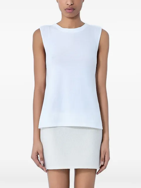 Rier sleeveless round-neck tank top White TSH21JCO