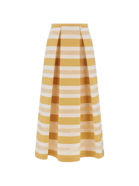 Herno striped flared skirt Yellow GN000111D13287