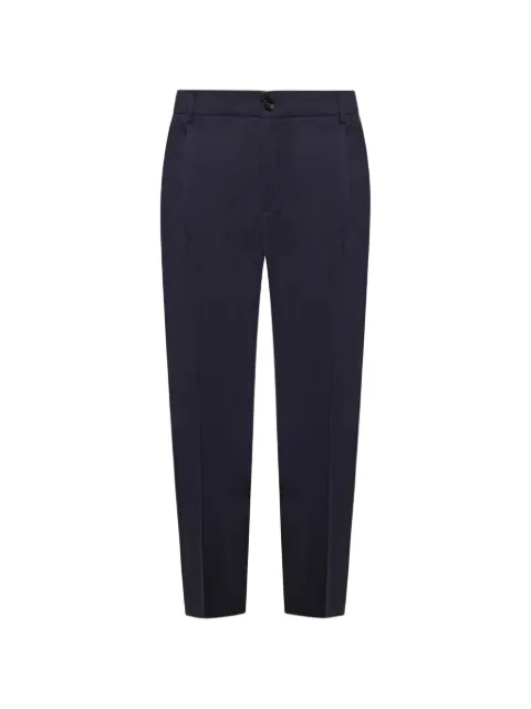 BE ABLE New Riccardo pleated-front tapered trousers Blue NEWRICCARDOLAQBLU