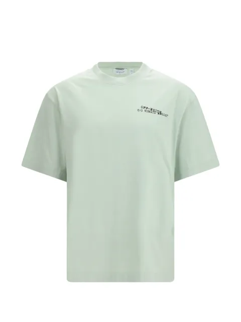 Off-White Arrow logo-print T-shirt Green 44MAA120S26J00S330