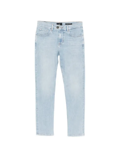 7 For All Mankind Slimmy Tapered logo-patch jeans Blue 7TB00R51