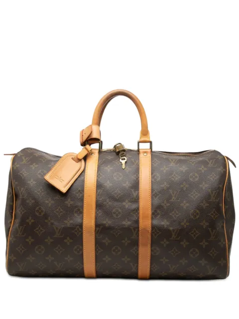 Louis Vuitton Pre-Owned 1990 Monogram Keepall 45 travel bag Brown 32K3948CL1S2JQ9O