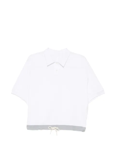 System color-block polo top Neutrals SY2G1TTOT05W