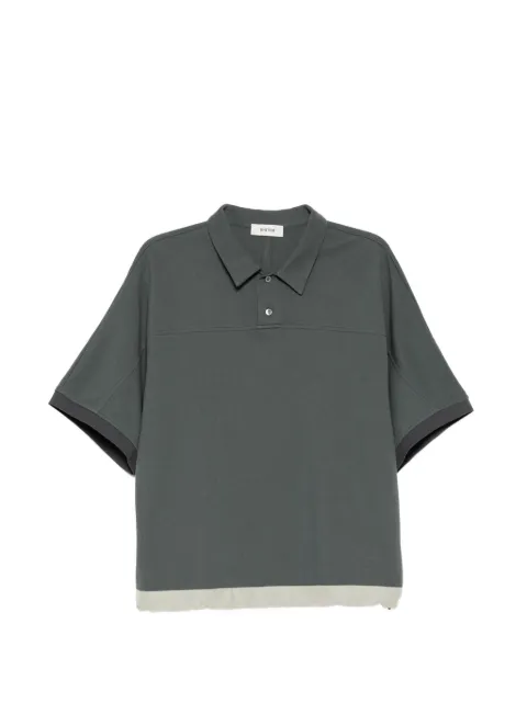 System colour-block polo shirt Green SH2G3TTNT10M
