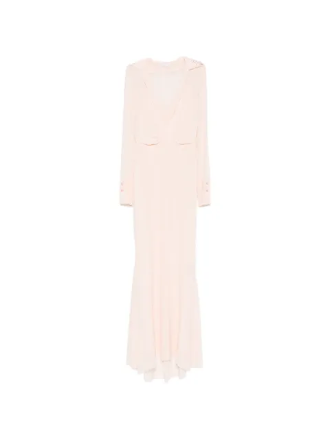 Patrizia Pepe crystal-embellished maxi dress Pink 2A3059AD08