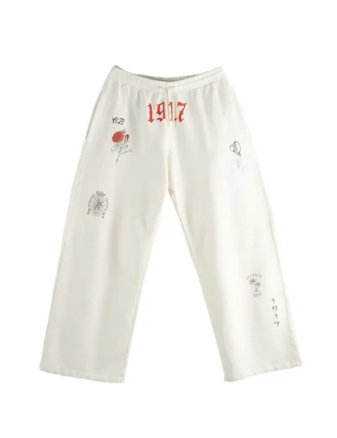 Balenciaga graphic-print track pants Neutrals 871496TUVJ3