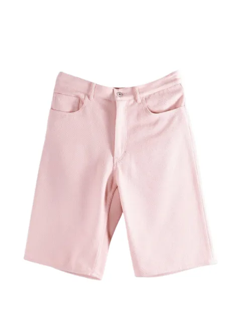 Auralee Nep denim bermuda shorts Pink A26SP02SD