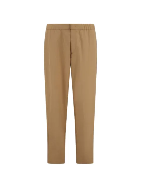 Laminar elastic-waistband trousers Brown PT00076UL13285