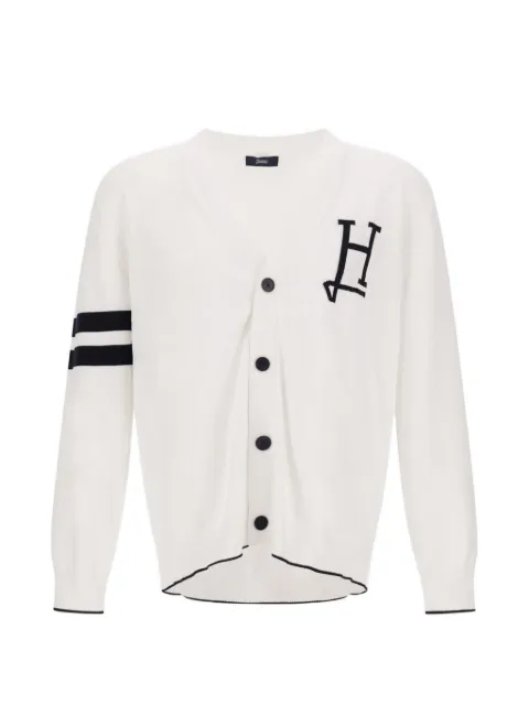 Herno logo-detail cardigan White MC000211U72140