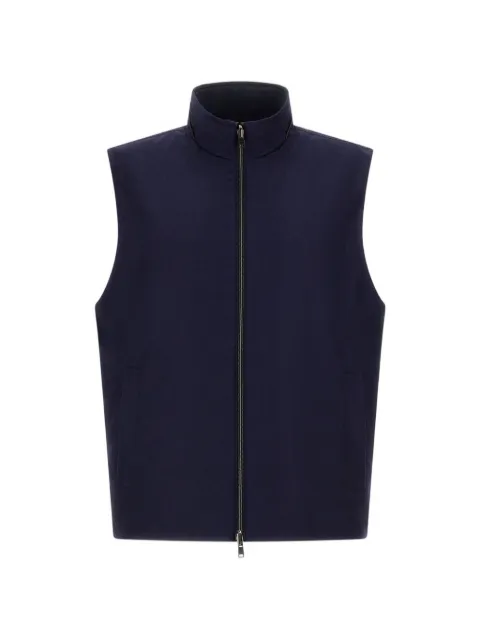 Herno high-neck reversible gilet Blue GI000636U38127
