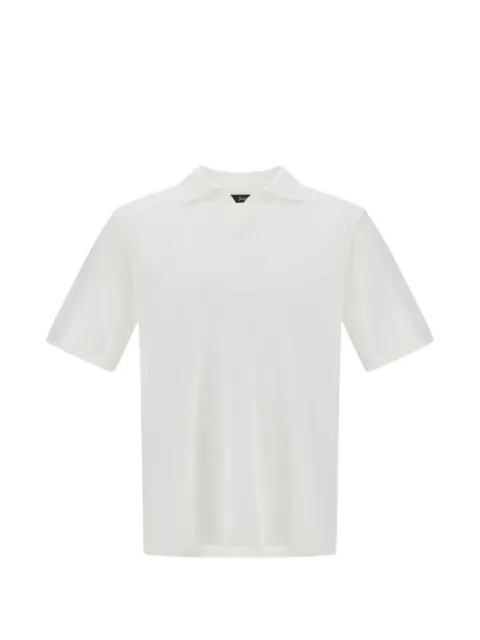 Herno knitted cotton polo shirt White JV000004U52059