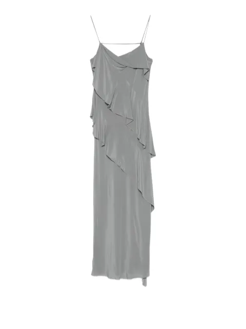 Patrizia Pepe ruffled maxi dress Grey 2A3020A739S768