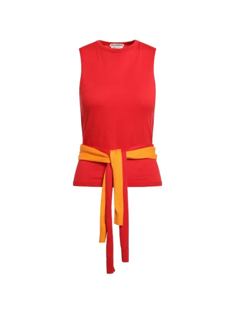 JW Anderson waist-tie tank top Red KW1455YN0459