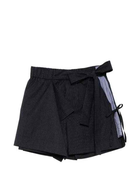 Craig Green pinstripe layered shorts Blue CGSS26CWOTRS104
