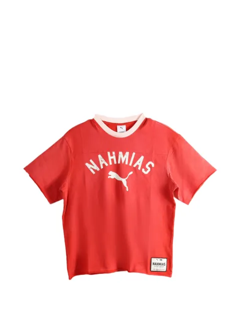 PUMA x Nahmias logo-print T-shirt Red 63745527