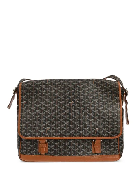 Goyard Pre-Owned 2013 GM Grand Bleu patterned shoulder bag Black 117793