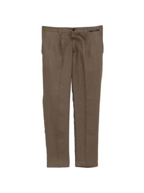 michael coal pleated trousers Brown MCDENNY3259
