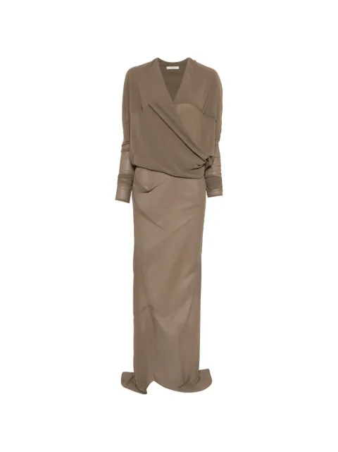 ENTIRE STUDIOS long-sleeves maxi dress Green ESSS26DR020160024