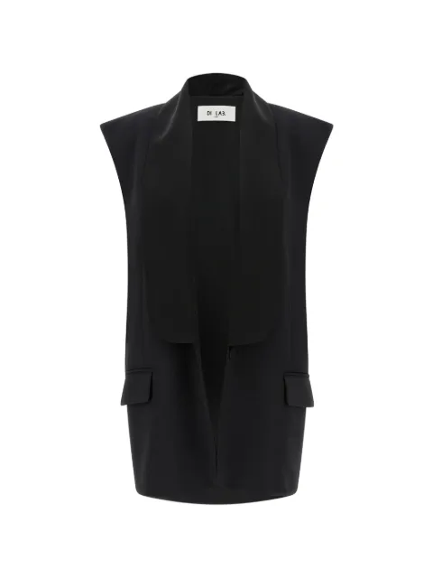 DI.LA3 PARI' shawl-collar vest Black G021NERO