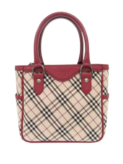 Burberry Pre-Owned 2000-2017 Nova Check Canvas handbag Red LT5UCRL7DT3K9YGL