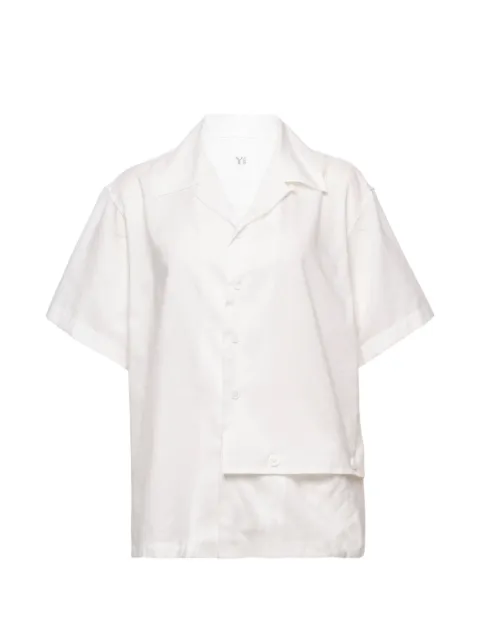 Y's open-collar short-sleeve cotton shirt White YKB17004