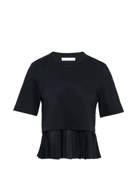 Club21 pleated knit top Black WILTPL030BLACKSS26