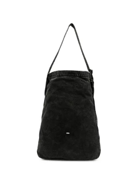 OUR LEGACY Sling canvas messenger bag Black A4268SIC