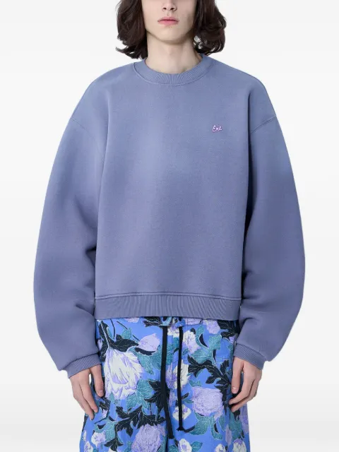 ERL logo-embroidery sweatshirt Purple ERL12T024