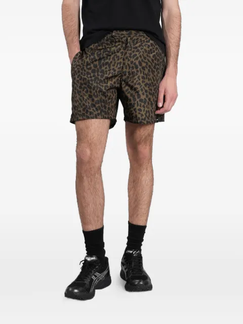 ASPESI leopard-print swim shorts Brown I503D099