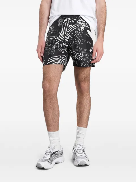 ASPESI abstract-print swim shorts Black I503D099