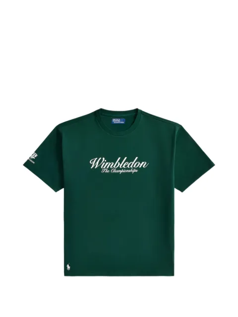 Polo Ralph Lauren Wimbledon logo-print T-shirt Green 710B16059001
