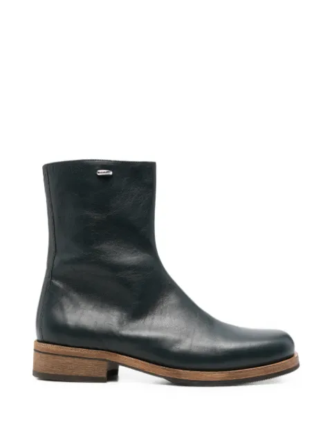 OUR LEGACY Camion leather boots Blue A4267CST