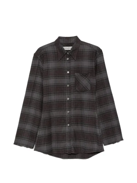 OUR LEGACY Daisy checkered shirt Grey W4262DFN