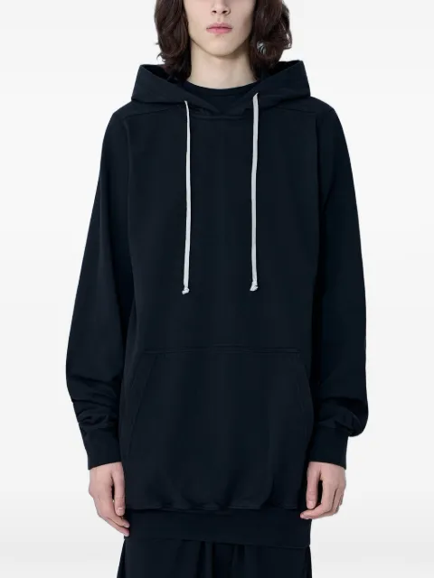 Rick Owens DRKSHDW drawstring cotton hoodie Black DU01F4281RIGP