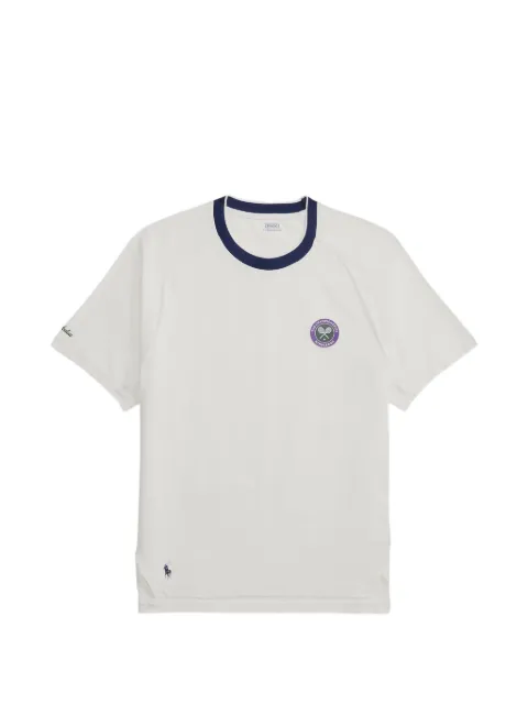 Polo Ralph Lauren raglan sleeve custom slim fit T-shirt White 710B16053001