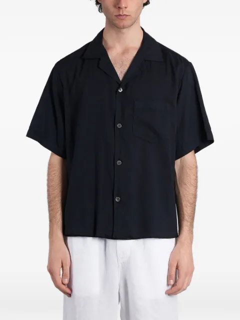 ASPESI Bowling short-sleeve camp-collar shirt Blue CE83D011