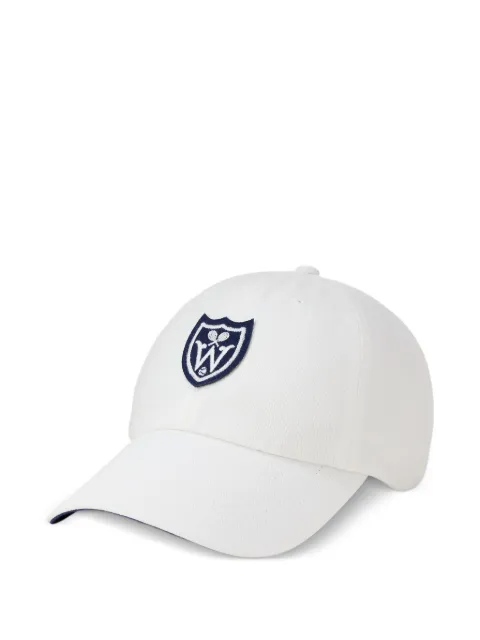 Polo Ralph Lauren x Wimbledon 2026 shield patch embroidered twill cap White 710B16063001